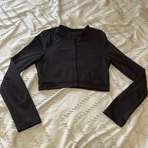 Shein Small Cropped Zip Up